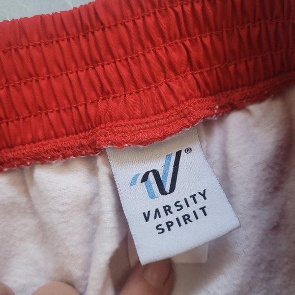 Red Baggy Stretchy Waist joggers - Picture 4 of 4